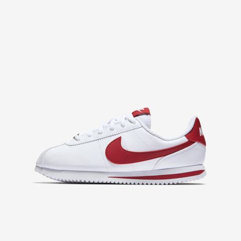 NIKE 耐吉 Nike Cortez Basic SL GS [904764-101] 大童 休閒鞋 經典 復古 阿甘鞋 白 紅