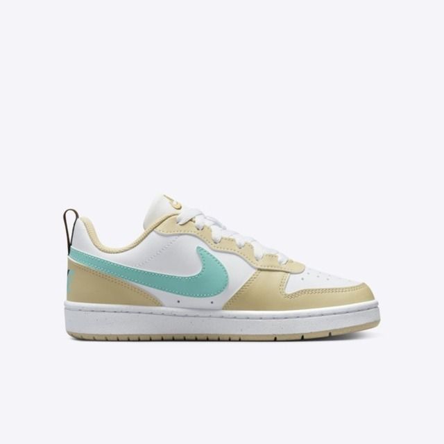 NIKE 耐吉 Nike Court Borough Low Recraft GS [HM3726-731] 大童 休閒鞋 白 米黃