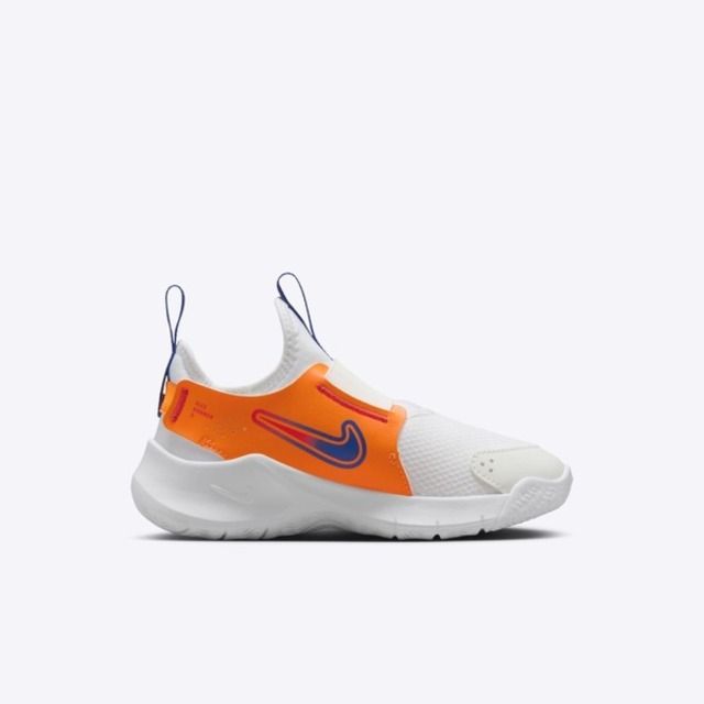 NIKE 耐吉 Nike Flex Runner 3 PS [FN1449-101] 中童 慢跑鞋 運動 休閒 無鞋帶 套入式 白橘