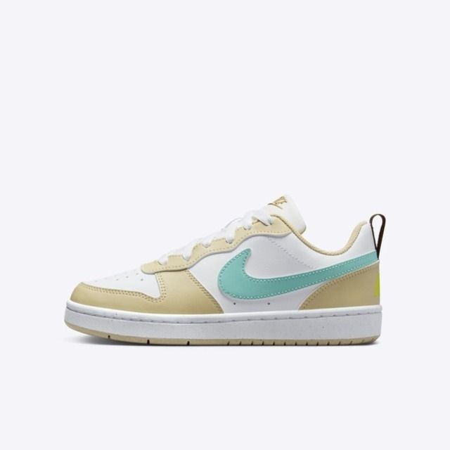 NIKE 耐吉 Nike Court Borough Low Recraft GS HM3726-731 大童 休閒鞋 白 米黃