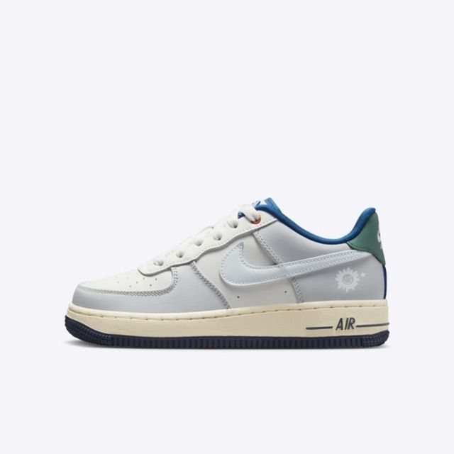 NIKE 耐吉 Nike Air Force 1 Lv8 GS [HM3721-111] 大童 休閒鞋 運動 經典 紫外線變色 灰白