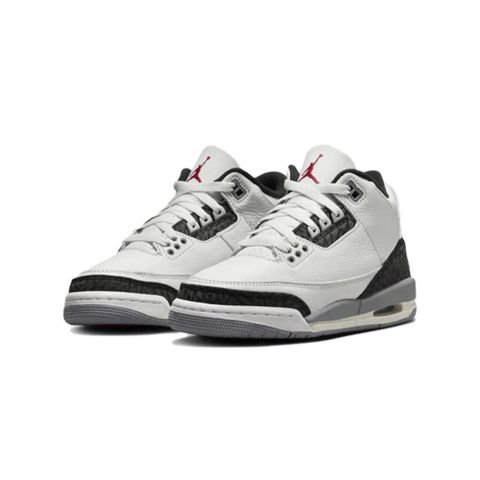 Air Jordan 3 Retro Cement Grey 水泥爆裂紋 白灰 GS 復古 休閒鞋 大童鞋 DM0967-106