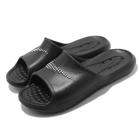 Nike 拖鞋 Victori One Shwer 套腳 女鞋 基本款 簡約 大logo 夏日 輕便穿搭 黑 白 CZ7836001 CZ7836-001