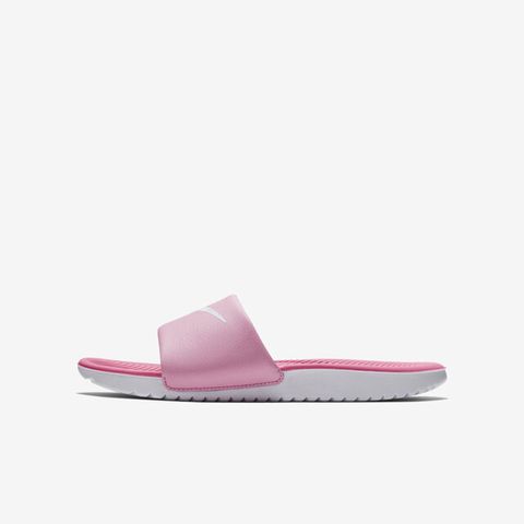 Nike Kawa Slide GS/PS [819352-602] 大童 涼拖鞋 運動 休閒 輕量 舒適 簡約 粉 白