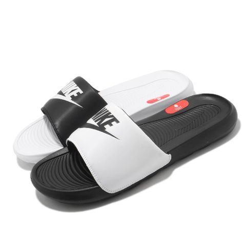 Nike 拖鞋 Victori One Slide Mix 黑白 鴛鴦配色 男鞋 涼拖鞋 DD0234-100