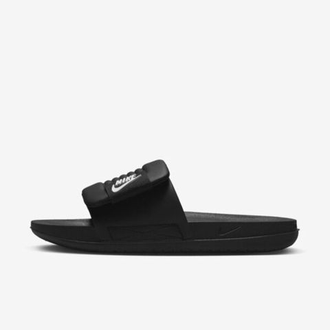 NIKE 耐吉 W Offcourt Adjust Slide [DV1033-002] 女 涼拖鞋 運動 休閒 魔鬼氈 黑