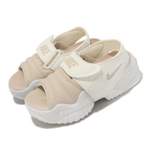 NIKE 耐吉 涼鞋 Wmns Adjust Force Sandal 女鞋 奶茶 Y2K 可拆綁帶 厚底 DV2136-101