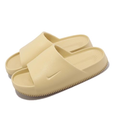 Nike 耐吉 拖鞋 Calm Slide 男鞋 黃 奶油 微厚底 麵包拖 一片拖 運動拖鞋 FD4116-200