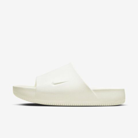 Nike Calm Slide [FD4116-100] 男女 涼拖鞋 休閒 麵包拖鞋 舒適 夏天 泳池 快乾 簡約 白