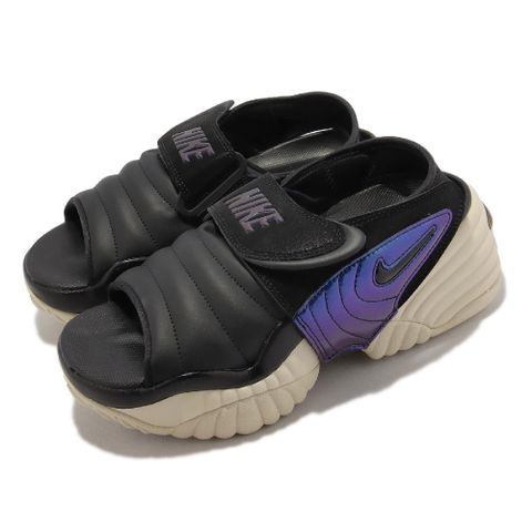 Nike 耐吉 涼鞋 Wmns Air Adjust Force Sandal 黑 藍 女鞋 可拆卸 涼拖鞋 厚底 DV2136-900