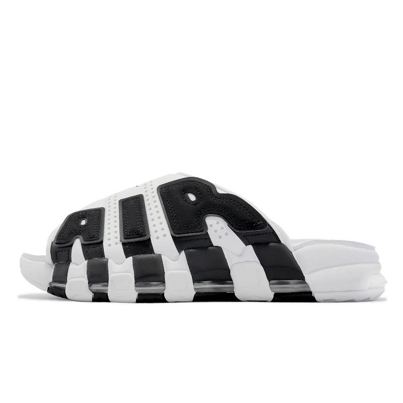 Nike 拖鞋Air More Uptempo Slide 男鞋女鞋白黑大AIR 氣墊FB7818-100