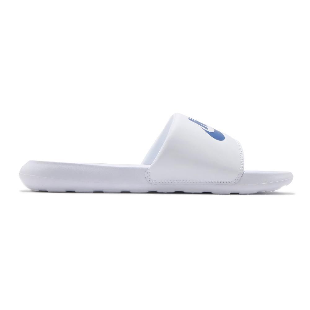 NIKE 耐吉   拖鞋 Victori One Slide 白 藍 Q彈中底 男鞋 女鞋 基本款 CN9675-102