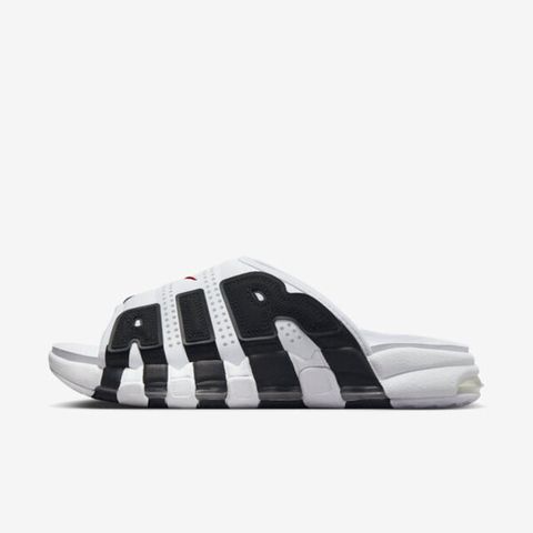 Nike W Air More Uptempo Slide [FJ0755-100] 女 拖鞋 大AIR 氣墊 白黑紅