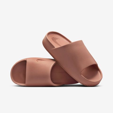 Nike W Calm Slide [DX4816-202] 女 涼拖鞋 麵包拖鞋 休閒 厚底 舒適 緩震 防水 粉橘