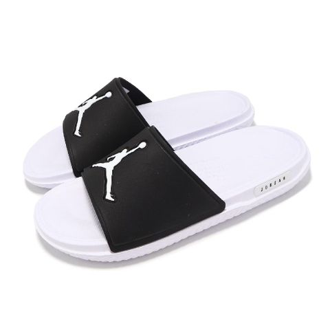 Nike 耐吉 拖鞋 Jordan Jumpman Slide 男鞋 白 黑 喬丹 涼拖鞋 飛人 FQ1598-010
