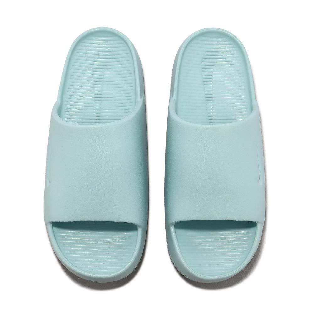 NIKE 耐吉   拖鞋 Wmns Calm Slide 女鞋 蒂芬妮綠 微厚底 麵包拖 防水 DX4816-300