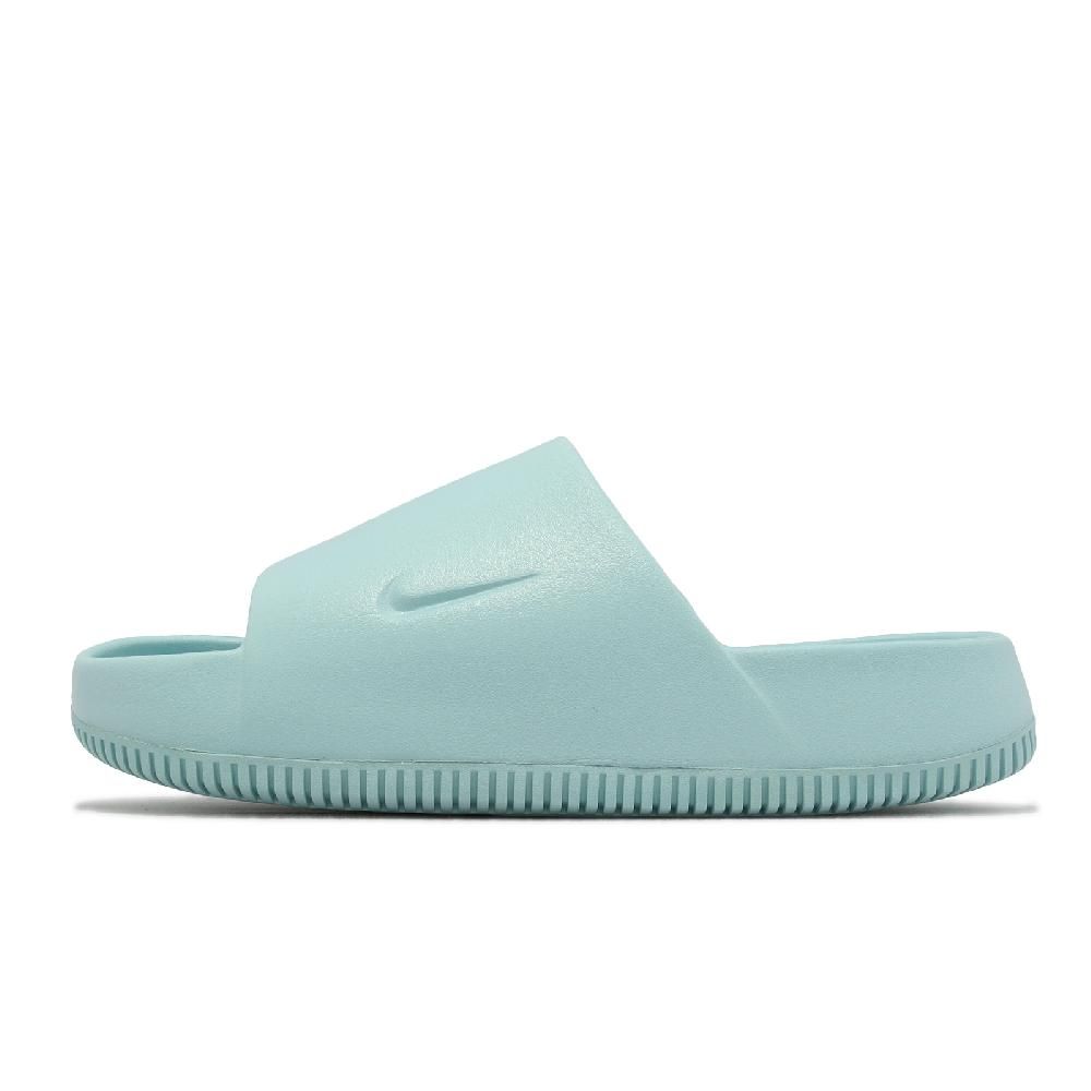 NIKE 耐吉   拖鞋 Wmns Calm Slide 女鞋 蒂芬妮綠 微厚底 麵包拖 防水 DX4816-300