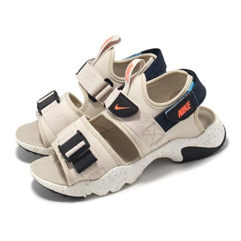 Nike 耐吉 涼鞋 Wmns Canyon Sandal 女鞋 米白 藍 緩衝 抓地 休閒鞋 涼拖鞋 CV5515-004