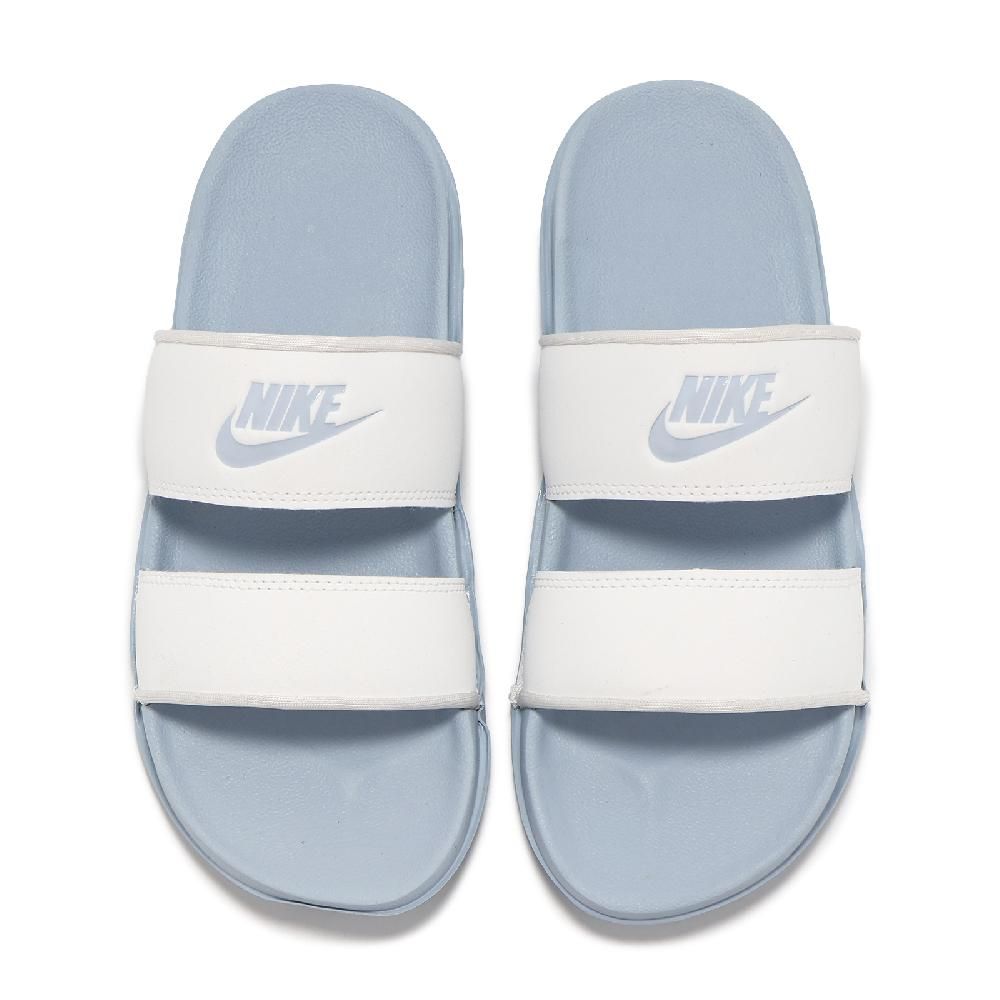 NIKE 耐吉   拖鞋 Wmns Offcourt Duo Slide 女鞋 白 藍 緩衝 涼拖鞋 DC0496-104