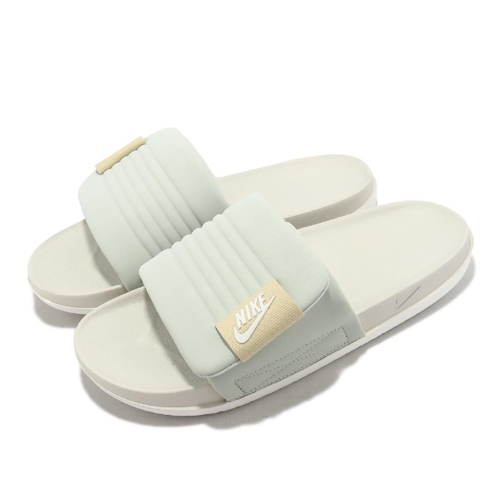 NIKE 耐吉   拖鞋 Offcourt Adjust Slide 男鞋 女鞋 綠 米 可調整 運動拖鞋 DQ9624-003