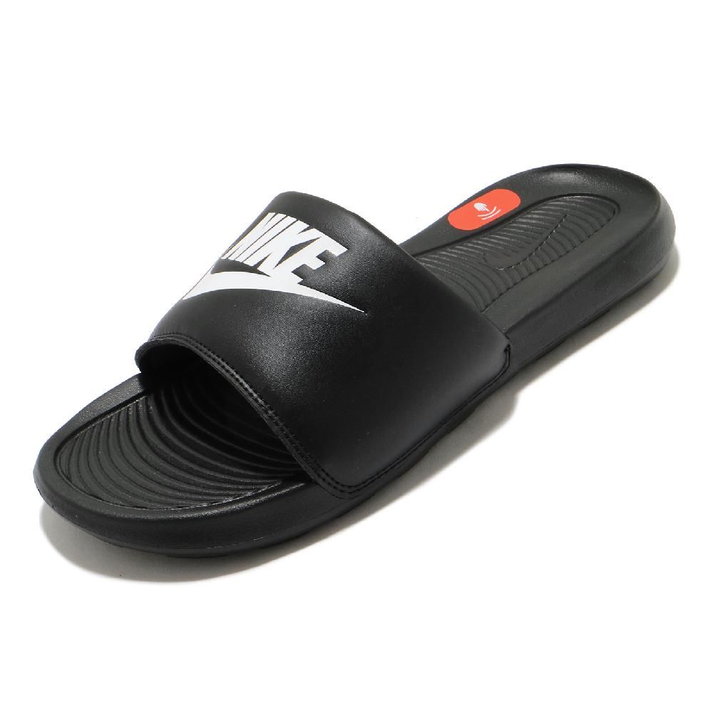 NIKE 耐吉   拖鞋 Victori One Slide 男鞋 女鞋 黑 白 大Logo 輕便 套腳 一片拖 情侶拖 CN9675-002