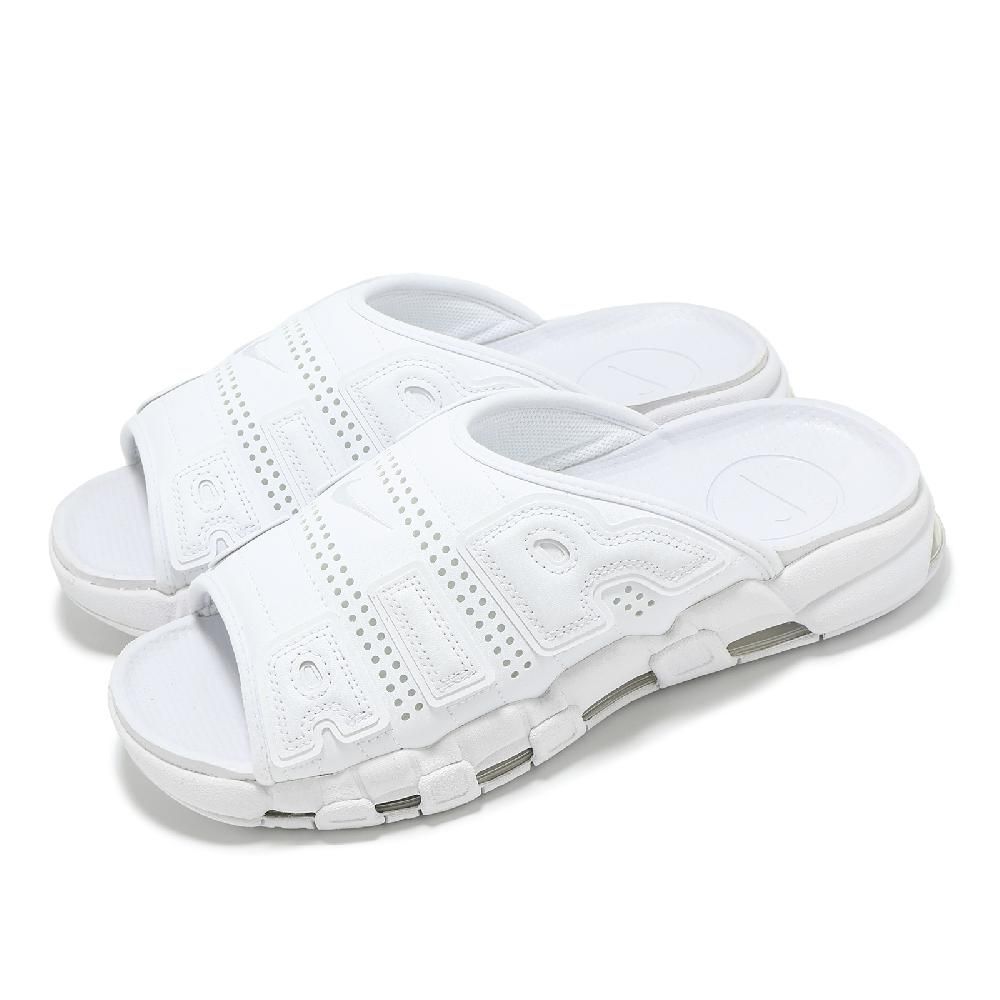 NIKE 耐吉   拖鞋 Air More Uptempo Slide 男鞋 白 氣墊 止滑 涼拖鞋 FD9883-101