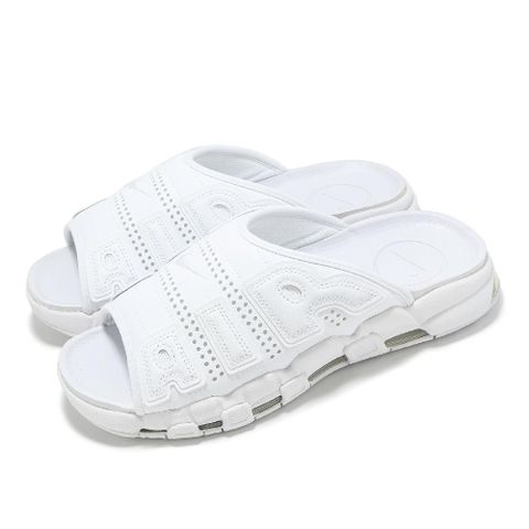 NIKE 耐吉 拖鞋 Air More Uptempo Slide 男鞋 白 氣墊 止滑 涼拖鞋 FD9883-101