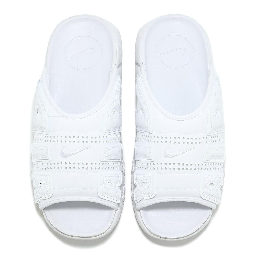 NIKE 耐吉   拖鞋 Air More Uptempo Slide 男鞋 白 氣墊 止滑 涼拖鞋 FD9883-101