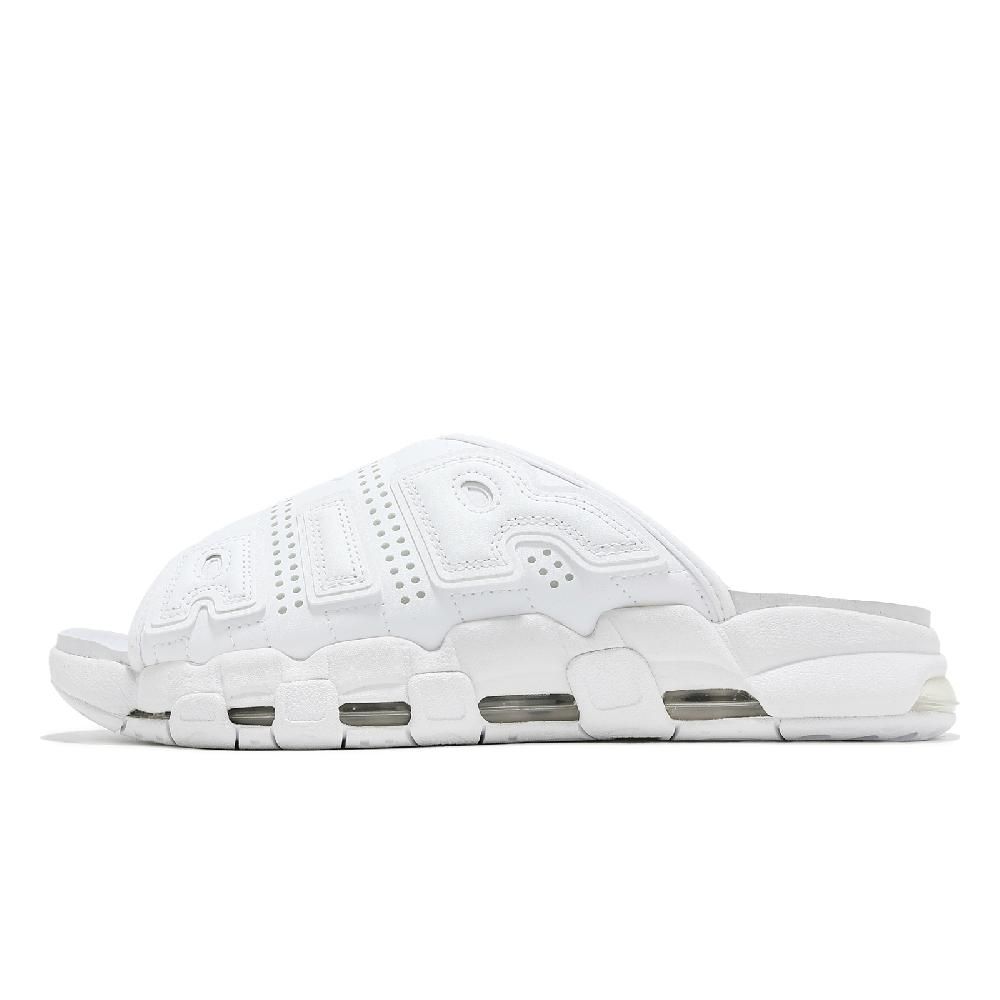 NIKE 耐吉   拖鞋 Air More Uptempo Slide 男鞋 白 氣墊 止滑 涼拖鞋 FD9883-101