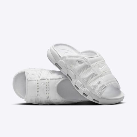 NIKE 耐吉 Air More Uptempo Slide [FD9883-101] 男 涼拖鞋 經典 大AIR 氣墊 全白