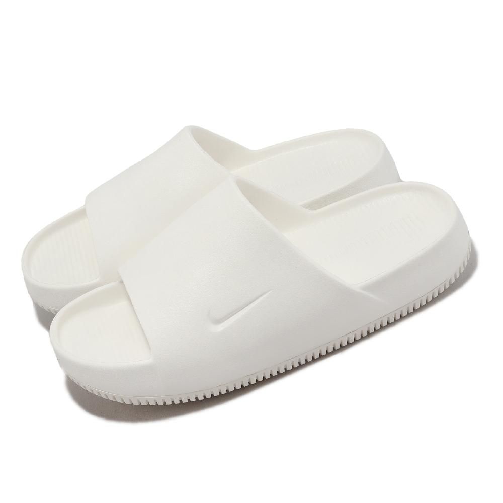 NIKE 耐吉 Nike 耐吉 拖鞋 Calm Slide 男鞋 白 全白 微厚底 麵包拖 運動拖鞋 FD4116-100