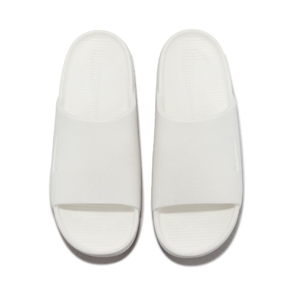 NIKE 耐吉 Nike 耐吉 拖鞋 Calm Slide 男鞋 白 全白 微厚底 麵包拖 運動拖鞋 FD4116-100