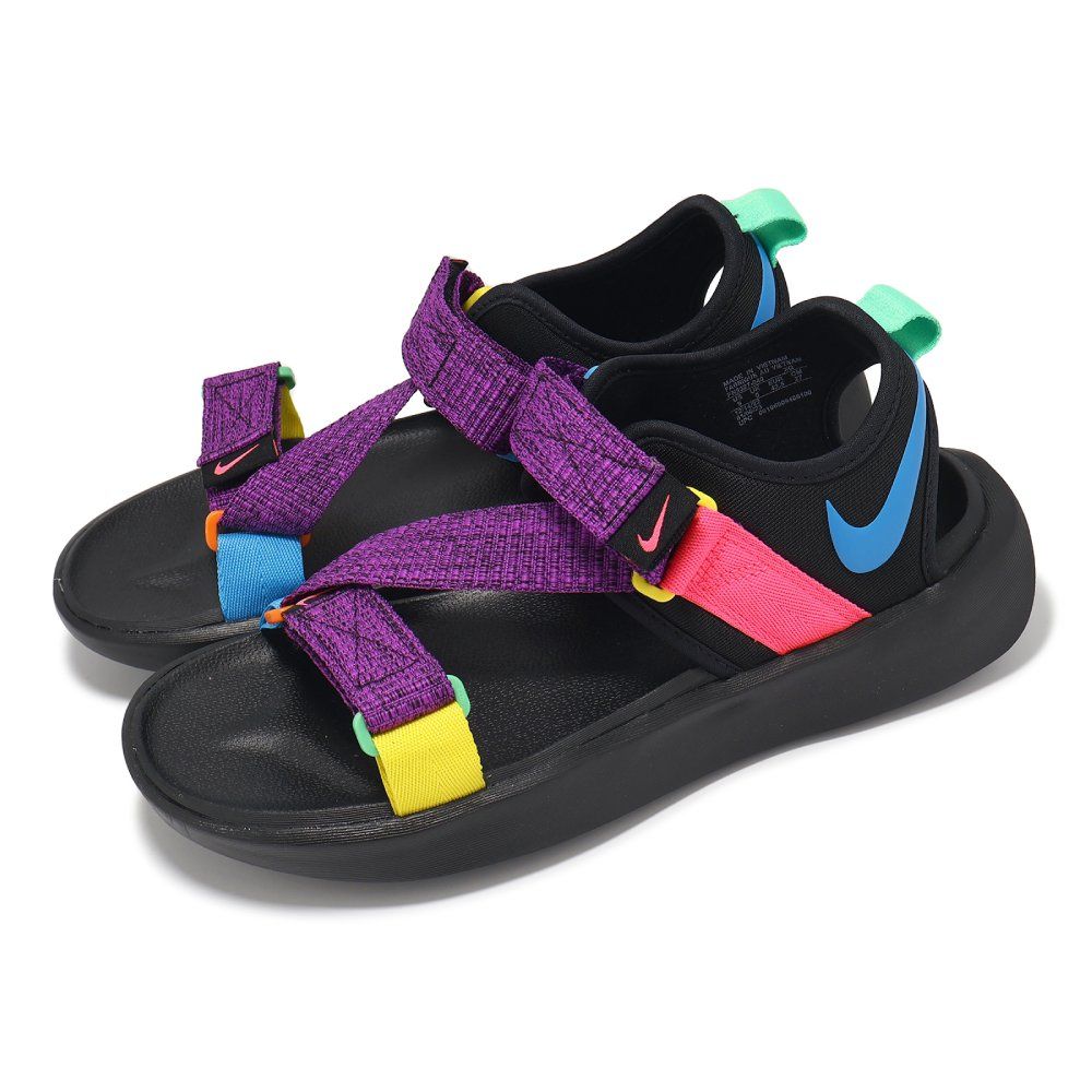 NIKE 耐吉 Nike 耐吉 涼鞋 Vista Sandal 男鞋 藍 紫 魔鬼氈 緩衝 涼拖鞋 FN9327-040