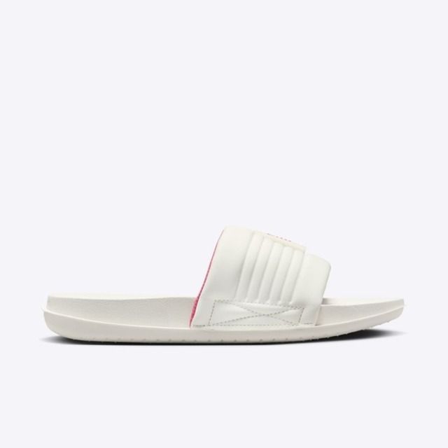 NIKE 耐吉 Nike W Offcourt Adjust Slide [DV1033-102] 女 涼拖鞋 運動 休閒 魔鬼氈 白紅