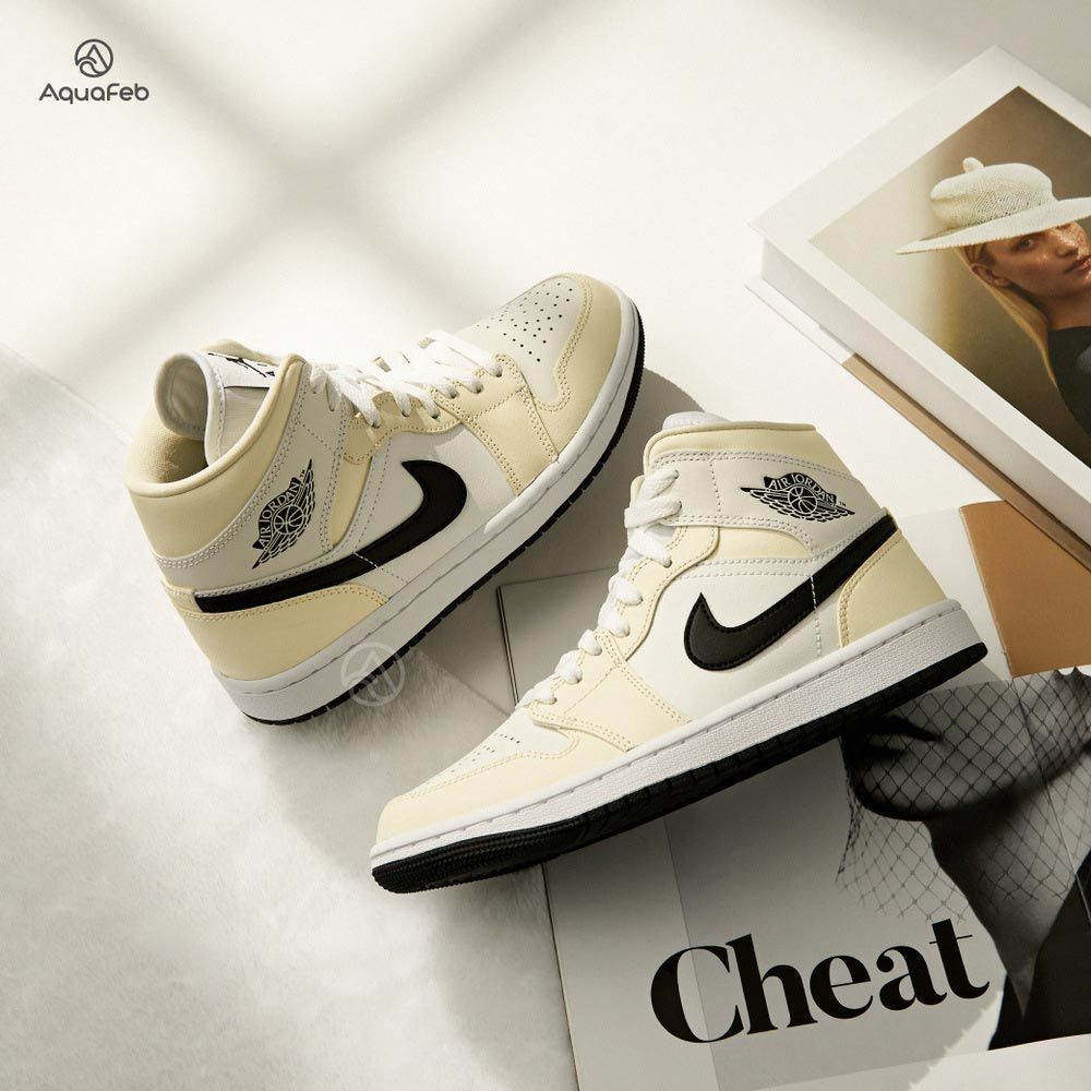 NIKE 耐吉  Jordan 1 Coconut Milk 女鞋 AJ1 米白色 高筒 運動 籃球鞋 BQ6472-121