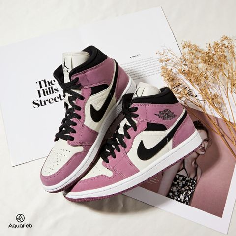 Nike Air Jordan 1 Mid SE 女鞋 男鞋 紫色 白色 AJ1 高筒 籃球鞋 休閒鞋 DC7267-500