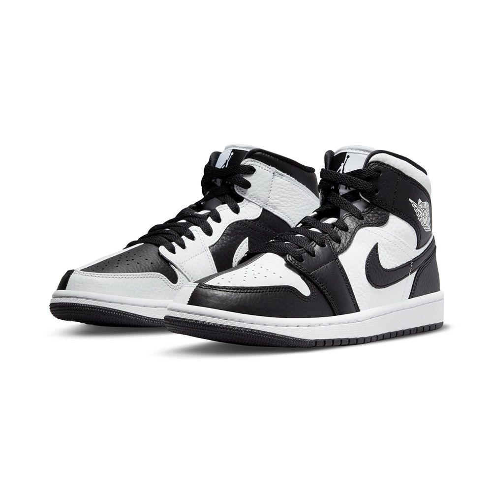 Nike Air Jordan 1 Mid SE 女黑白色陰陽AJ1 高筒運動休閒鞋DR0501-101