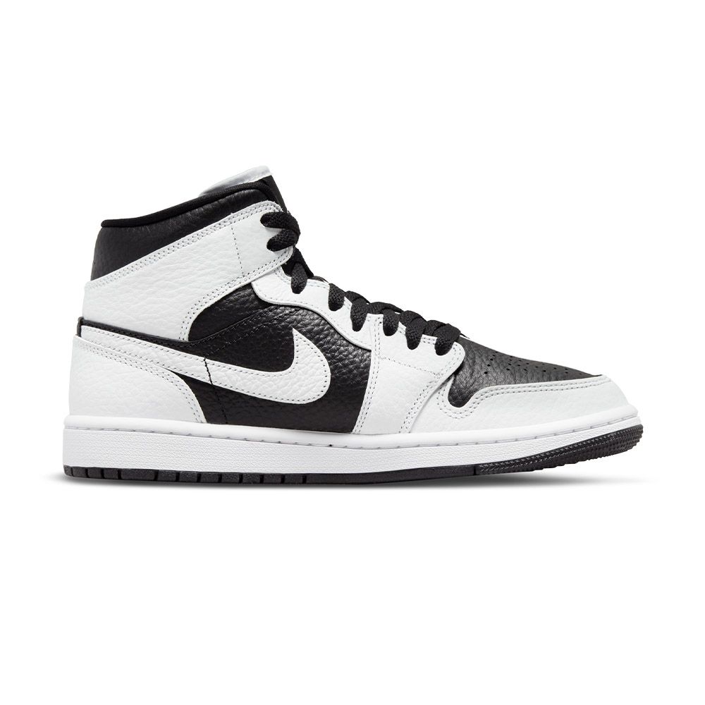 Nike Air Jordan 1 Mid SE 女黑白色陰陽AJ1 高筒運動休閒鞋DR0501-101