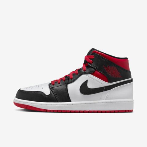 Nike Air Jordan 1 Mid [DQ8426-106] 男 休閒鞋 喬丹 AJ1 黑腳趾 中筒 白黑紅