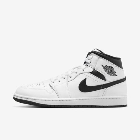 NIKE 耐吉 Air Jordan 1 Mid DQ8426-132 男 休閒鞋 運動 喬丹 中筒 AJ1 皮革 白 黑