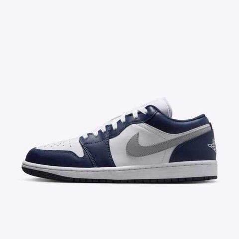 NIKE 耐吉 Air Jordan 1 Low 553558-141 男 休閒鞋 運動 喬丹 AJ1 低筒 海軍藍 灰