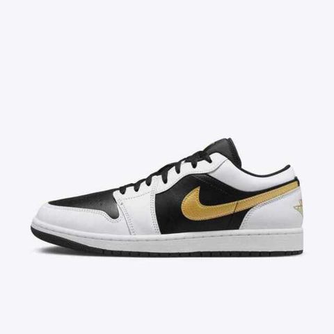 NIKE 耐吉 Nike Air Jordan 1 Low 553558-172 男 休閒鞋 運動 喬丹 AJ1 低筒 白黑金