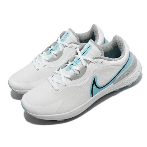 Nike 高爾夫球鞋 Infinity Pro 2 Wide 寬楦 男女鞋 白 藍 灰 緩震 高球 運動鞋 DM8449-114