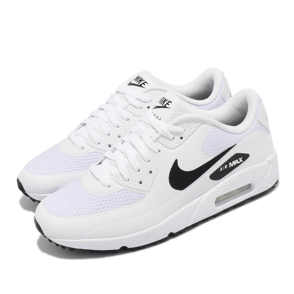 NIKE 耐吉  高爾夫球鞋 Air Max 90 Golf 男鞋 白 黑 無釘 休閒鞋 運動鞋 CU9978-101