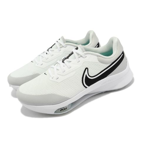 Nike 高爾夫球鞋 Air ZM Infinity Tour Next% 男鞋 寬楦 白 黑 氣墊 鞋釘 DM8446-105