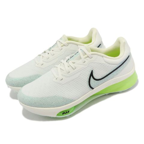 Nike 高爾夫球鞋 Air ZM Infinity Tour Next% 男鞋 女鞋 寬楦 白 綠 氣墊 鞋釘 DM8446-131