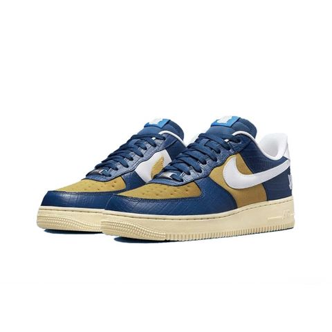 Undefeated x Nike Air Force 黃藍 鱷魚紋 DM8462-400