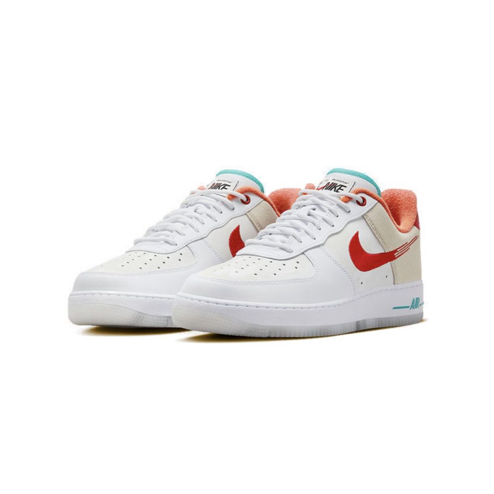 Nike Air Force 1 Low Just Do It White Red Teal 兔年紅青藍FD4205