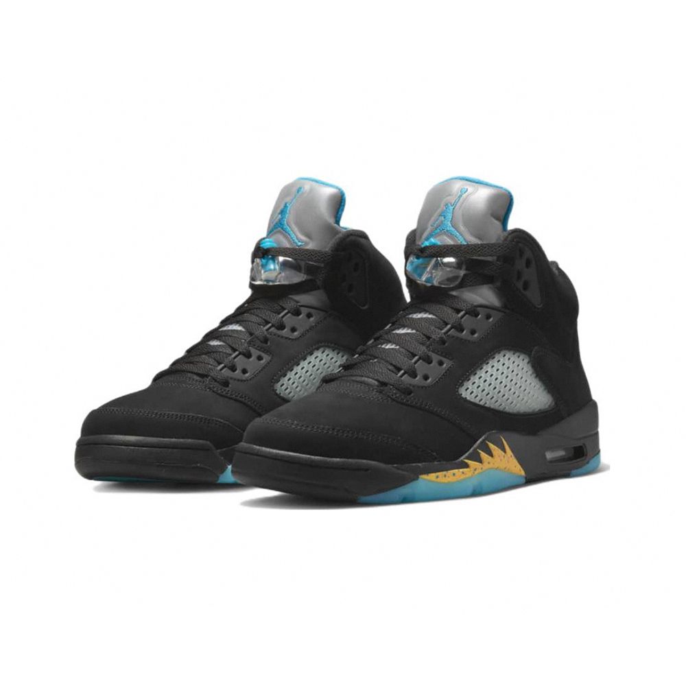 Air Jordan 5 Retro Aqua 湖水綠黑藍黃DD0587-047 - PChome 24h購物