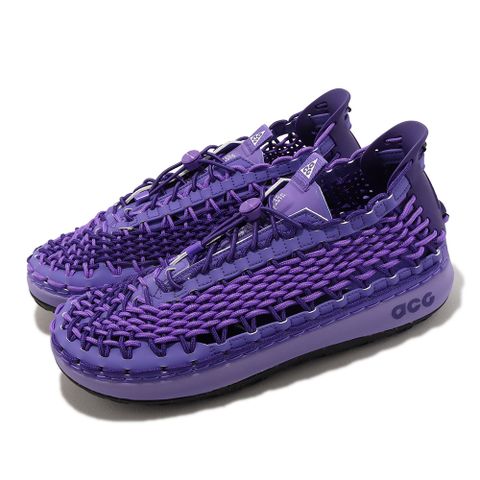 Nike 戶外鞋 ACG Watercat+ 男女鞋 紫 水陸機能鞋 編織繩 溯溪 Court Purple CZ0931-500